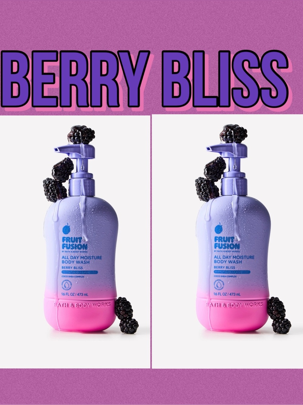 Bath And Body Works Fruit Fusion BERRY BLISS Body Wash